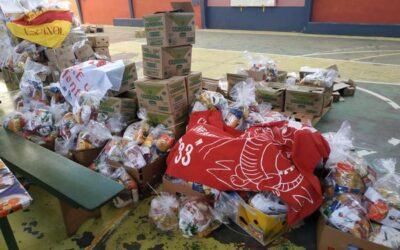 Canastas alimentarias de Unidos Para Ayudar en Pueblo Rincón de Ramírez, Treinta y Tres