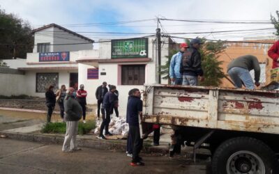 Canastas alimentarias de Unidos Para Ayudar en Liga La Teja Capurro