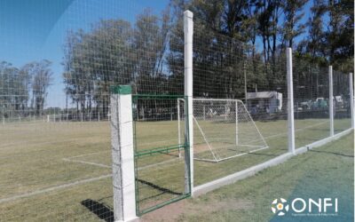 Inauguración del cerramiento perimetral del Club Atlético Chacarita de Baby Fútbol