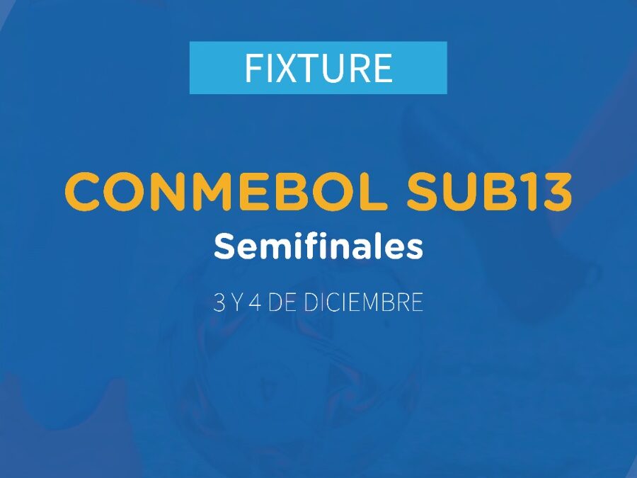 Actividad del Campeonato CONMEBOL SUB 13 (3 y 4 de diciembre) 📅