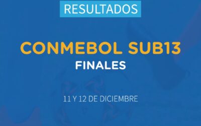 Finales del Campeonato CONMEBOL SUB 13 (11 y 12 de dic.) ⚽