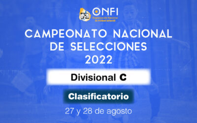 Clasificatorio Camp. Nac. de Selecciones 2022 – 27 y 28 de Agosto