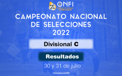 Resultados Camp. Nac. de Selecciones 2022 – 30 y 31 de Julio