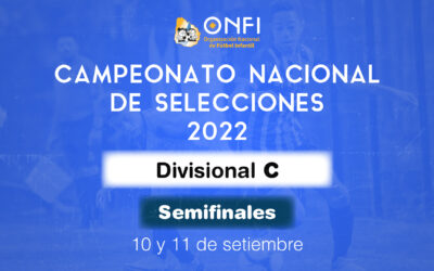 Semifinales Camp. Nac. de Selecciones 2022 – 10 y 11 de Setiembre