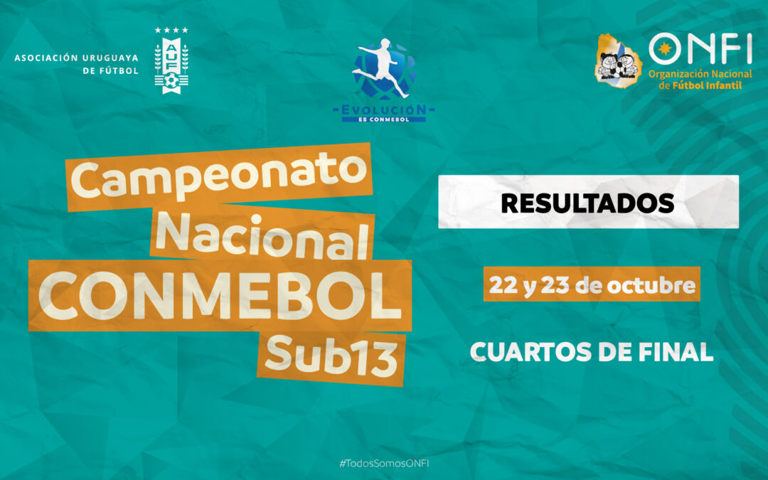 Resultados Camp. Nac. CONMEBOL Sub 13 – 22 y 23 de octubre