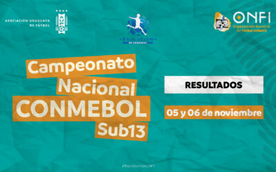 Resultados Camp. Nac. CONMEBOL Sub 13 – 05 y 06 de noviembre