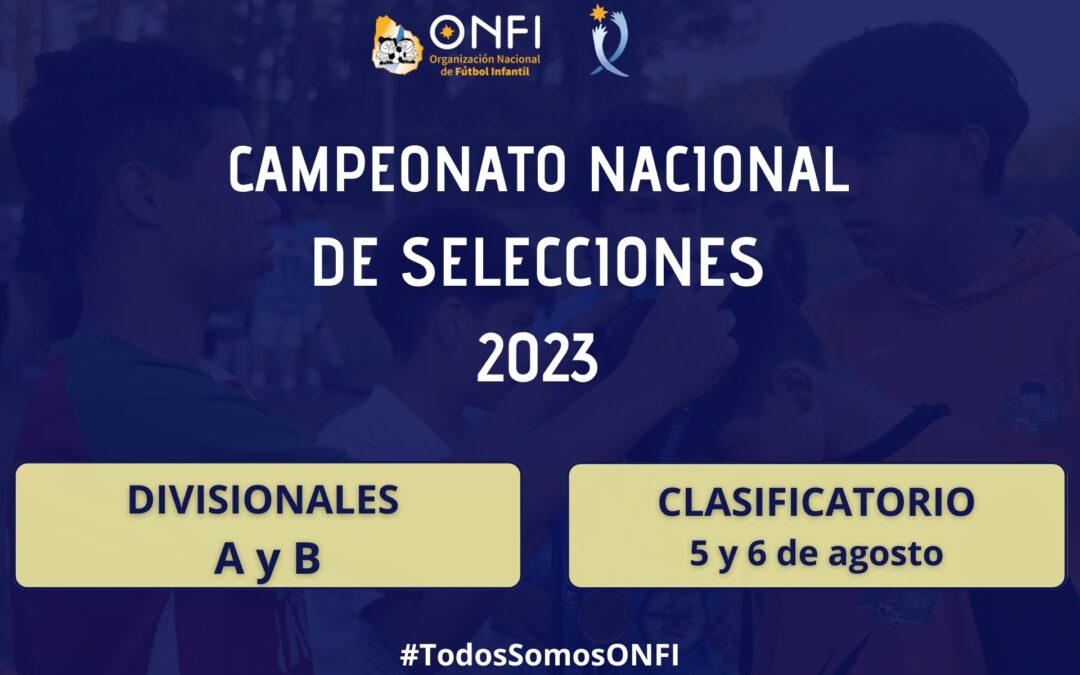 Clasificatorio Camp. Nac. de Selecciones 2023 – 05 y 06 de Agosto