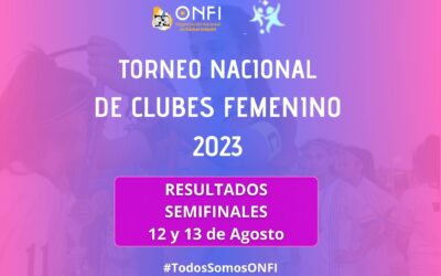 Resultados Semifinales del Torneo Nac. de Clubes Femenino 2023