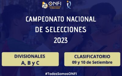 Clasificatorio Camp. Nac. de Selecciones 2023 – 09 y 10 de Setiembre