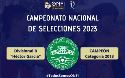 Campeonato Nac. de Selecciones 2023 – Cat. 2013 (Div. B) 🥇