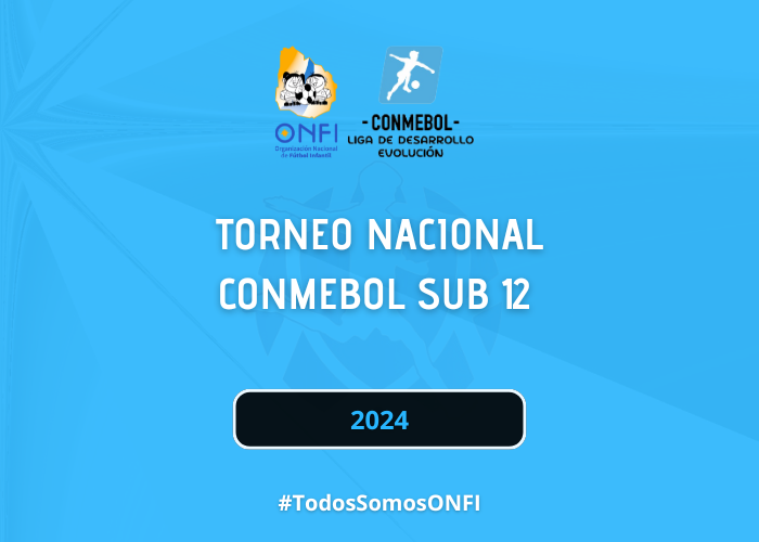Se completó la Fase Clasificatoria del Torneo Nacional CONMEBOL Sub 12 2024