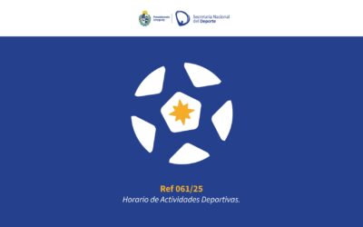 Ref 061/25 Horario de actividades deportivas