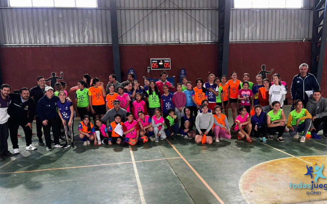 Más de 50 niñas participaron de la primera jornada de Todas Juegan en Blanquillo