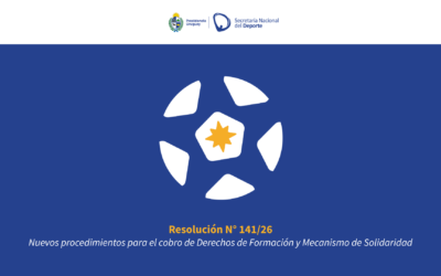 Resolución N.º 141/26 – Nuevos procedimientos para el cobro de Derechos de Formación y Mecanismo de Solidaridad
